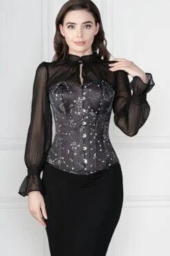 Astronomy Overbust Sleeved Corset Top -Corset Story FTs017 4