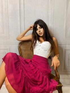 Instant Shape White Satin Overbust - Longline -Corset Story IMG 3524 Facetune 28 12 2020 12 05 54