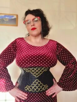 Embellished Couture Underbust Corset Waspie In Black 20 Embellished Couture Underbust Corset Waspie In Black -Corset Story KarolinaDaviesCD 924