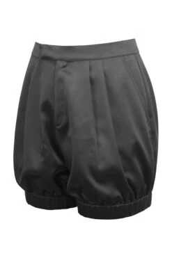 Minnie Black Satin Bloomer Shorts With Pockets 5 Minnie Black Satin Bloomer Shorts With Pockets -Corset Story LO 0573