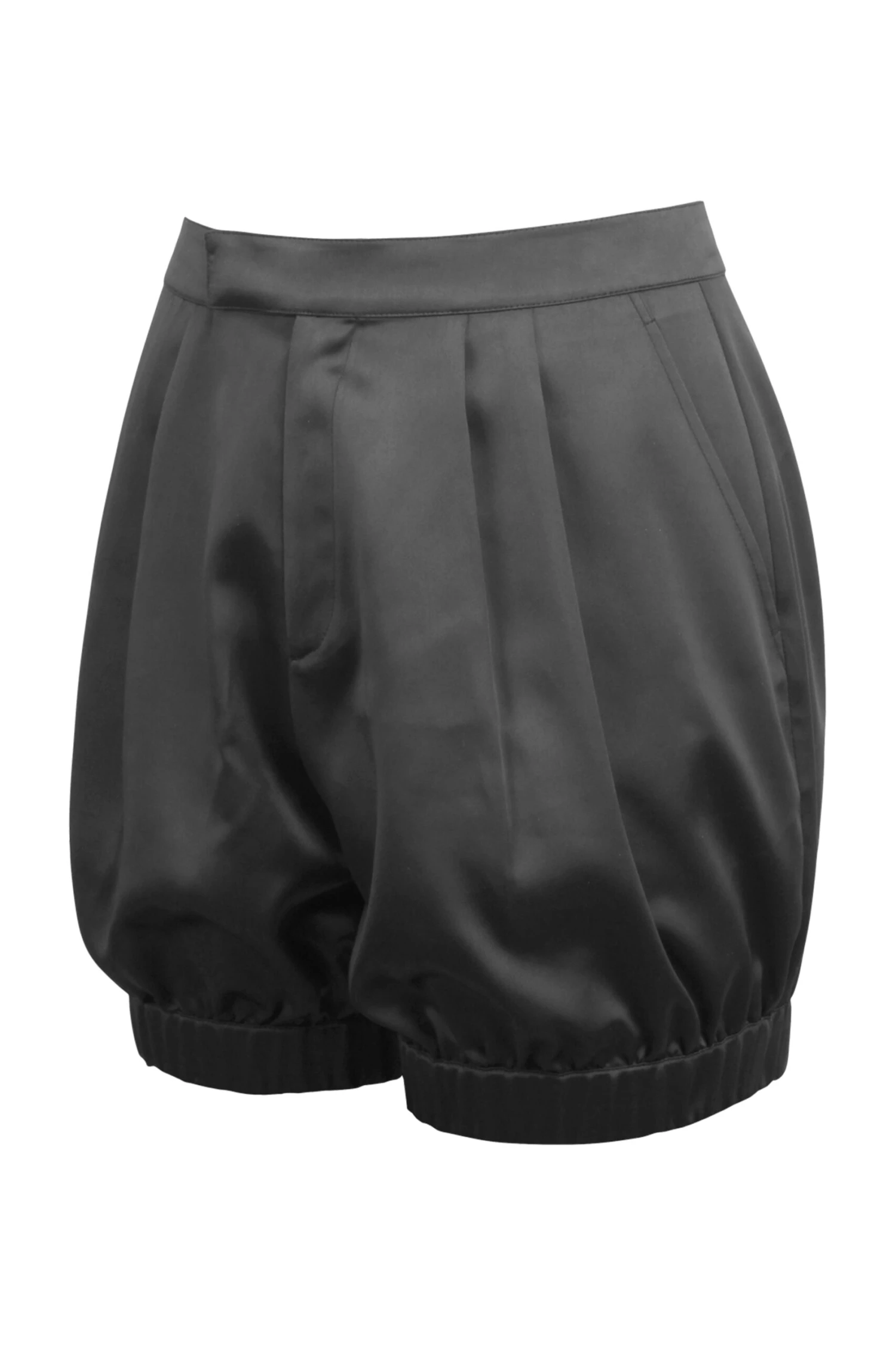 Minnie Black Satin Bloomer Shorts With Pockets 3 Minnie Black Satin Bloomer Shorts With Pockets - Image 3