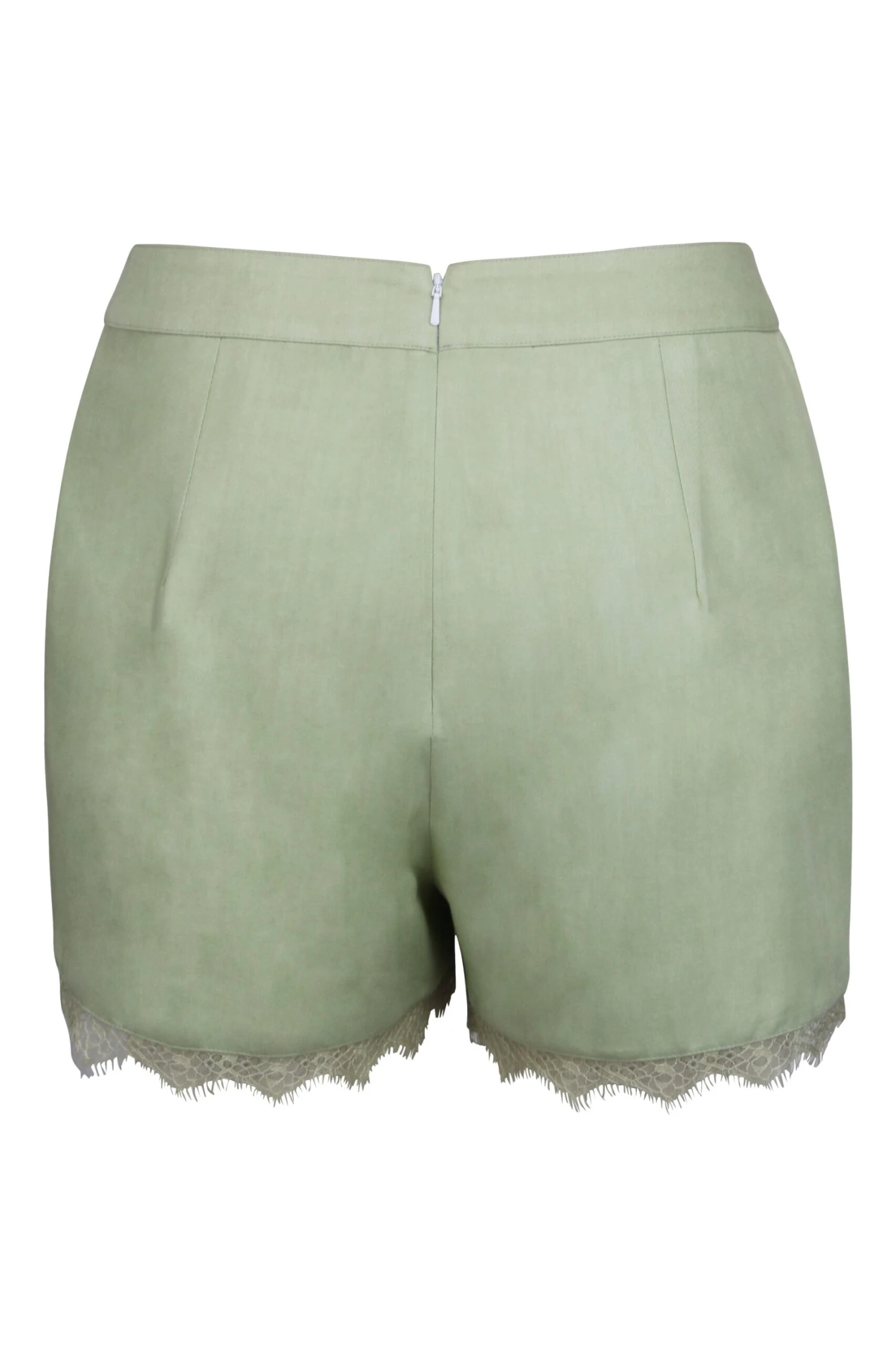Agatha Winter Pear Viscose Shorts With Lace Trim 2 Agatha Winter Pear Viscose Shorts With Lace Trim - Image 2
