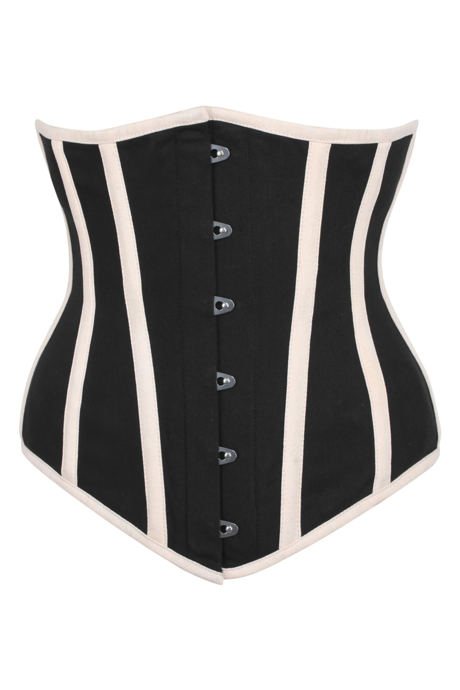 Black And Beige Single Layer Underbust Corset 1 Black And Beige Single Layer Underbust Corset