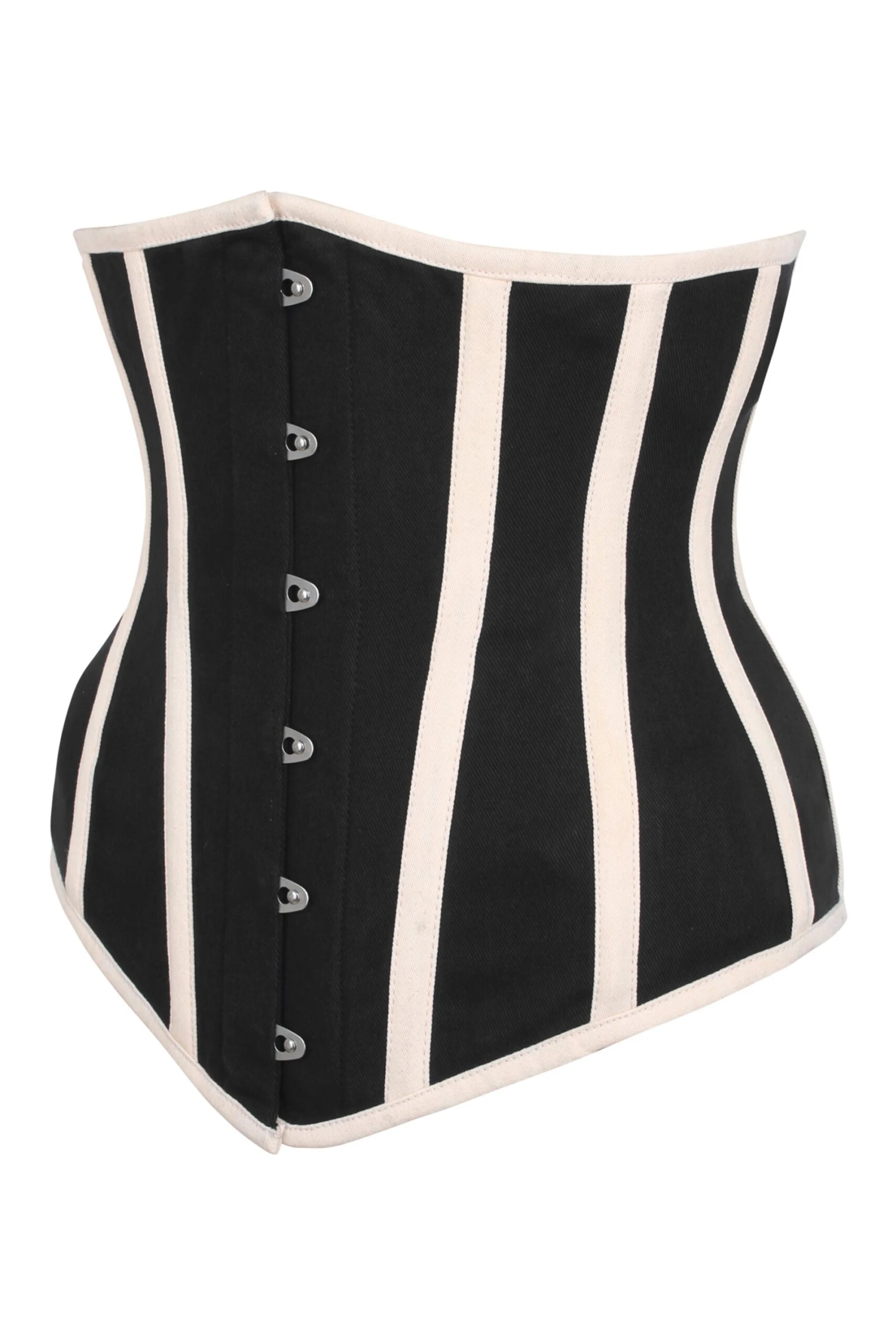 Black And Beige Single Layer Underbust Corset 3 Black And Beige Single Layer Underbust Corset - Image 3