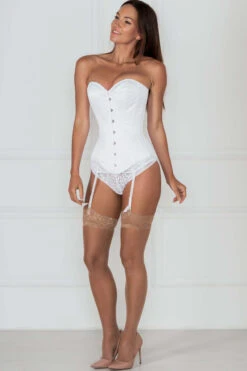 Classic Long White Waist Taming Corset -Corset Story MY 058 4