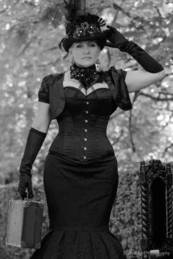 Classic Long Black Waist Taming Corset 17 Classic Long Black Waist Taming Corset -Corset Story MY 059 website 2