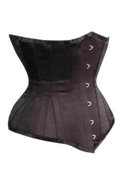 Long Black Underbust Waist Taming Corset 10 Long Black Underbust Waist Taming Corset -Corset Story MY 0672.1