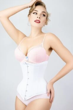 Long White Underbust Corset Waist Taming 13 Long White Underbust Corset Waist Taming -Corset Story MY 069 1 07b193a3 e00c 4d71 afe6 00fa006e8eb4
