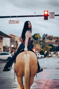 Long Burgundy Underbust Waist Taming Corset -Corset Story MY 168 4