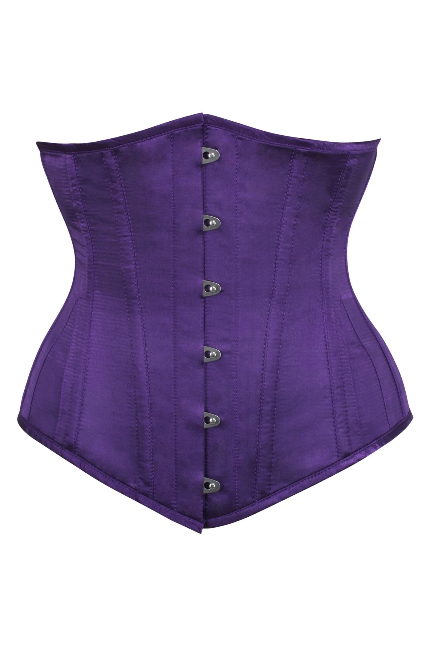 Long Dark Purple Underbust Waist Taming Corset 1 Long Dark Purple Underbust Waist Taming Corset