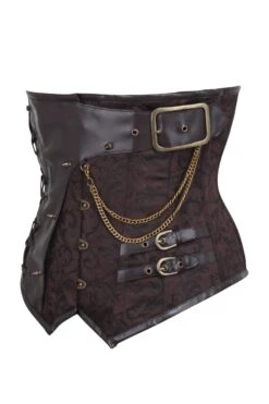 Brown Brocade Steampunk Underbust Corset -Corset Story MY 2143