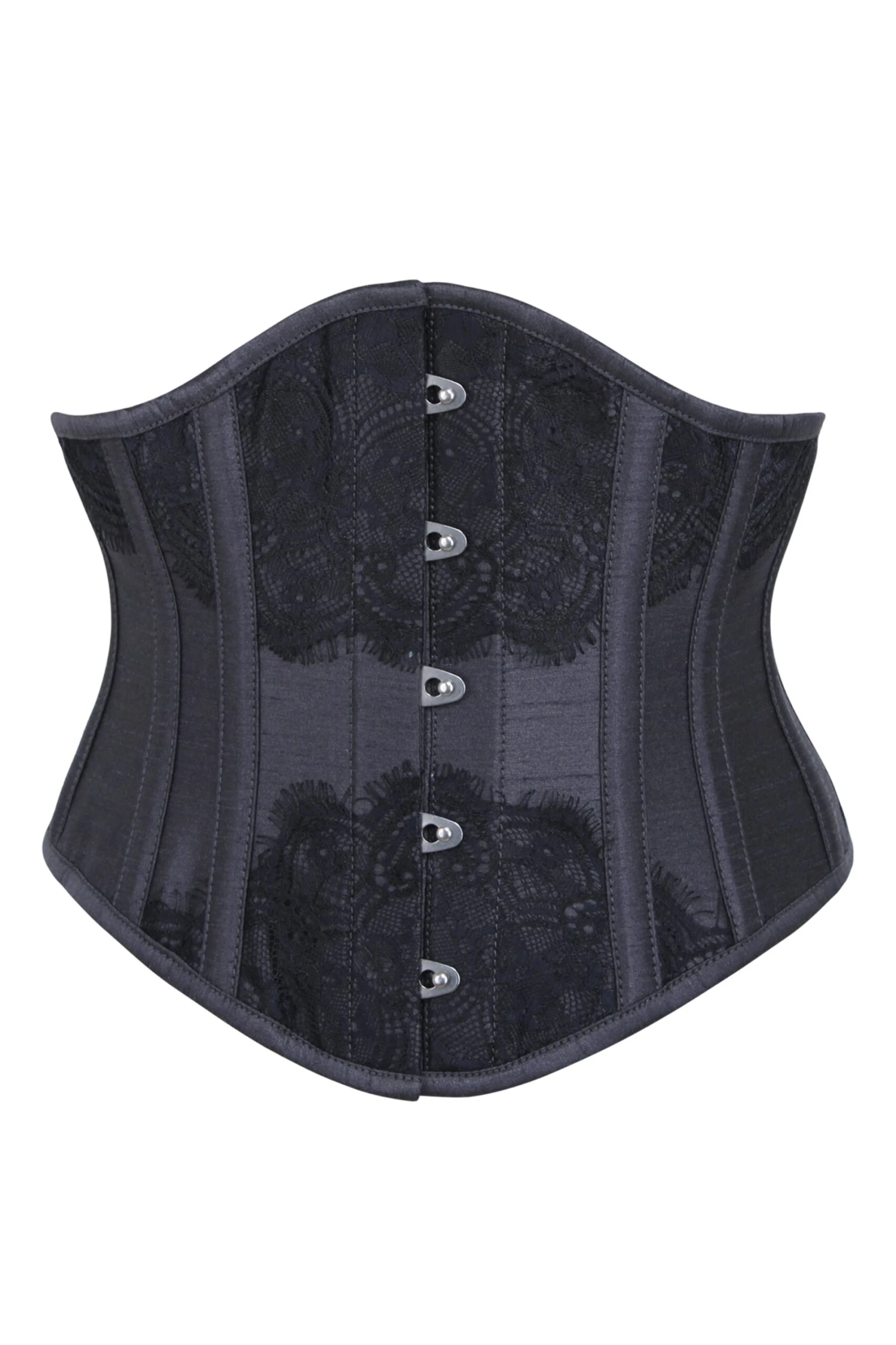 Black Waist Taming Underbust With Decorative Lace 1 Black Waist Taming Underbust With Decorative Lace