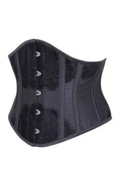 Black Waist Taming Underbust With Decorative Lace 5 Black Waist Taming Underbust With Decorative Lace -Corset Story MY 2173
