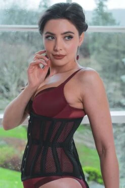 Black Mesh Fronted Underbust -Corset Story MY 400 December website 5