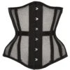 Longline Black Mesh Underbust