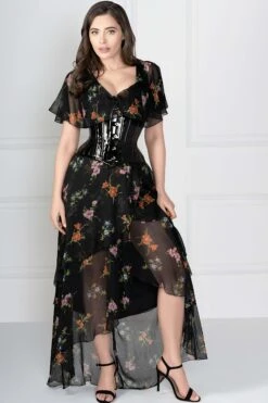 Black PVC Waist Training Waspie Underbust 29 Black PVC Waist Training Waspie Underbust -Corset Story MY 500