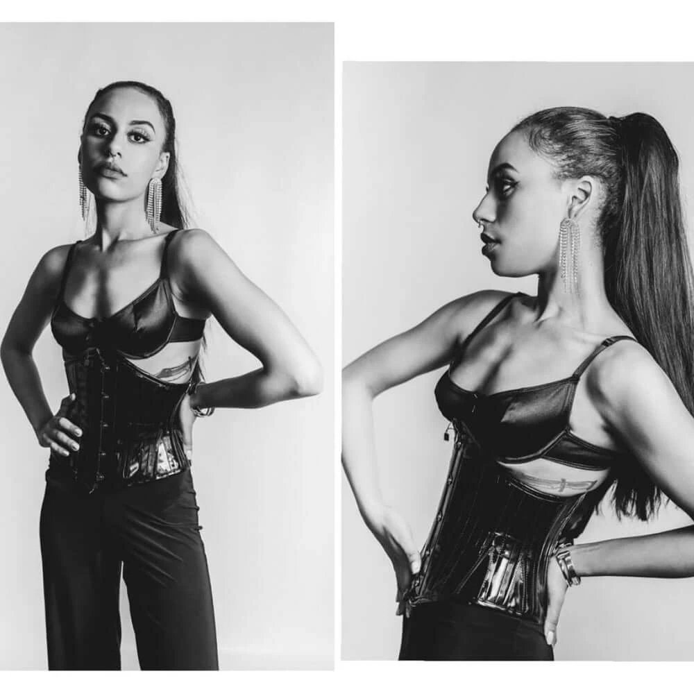 Black PVC Waist Training Waspie Underbust 18 Black PVC Waist Training Waspie Underbust - Image 18