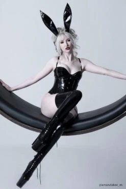 Black PVC Waist Training Waspie Underbust 23 Black PVC Waist Training Waspie Underbust -Corset Story MY 500 amandakee m 4