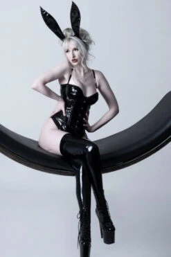 Black PVC Waist Training Waspie Underbust 25 Black PVC Waist Training Waspie Underbust -Corset Story MY 500 amandakee m 6