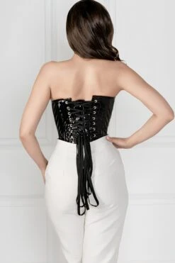 Black PVC Classic Overbust Corset -Corset Story MY 501 4