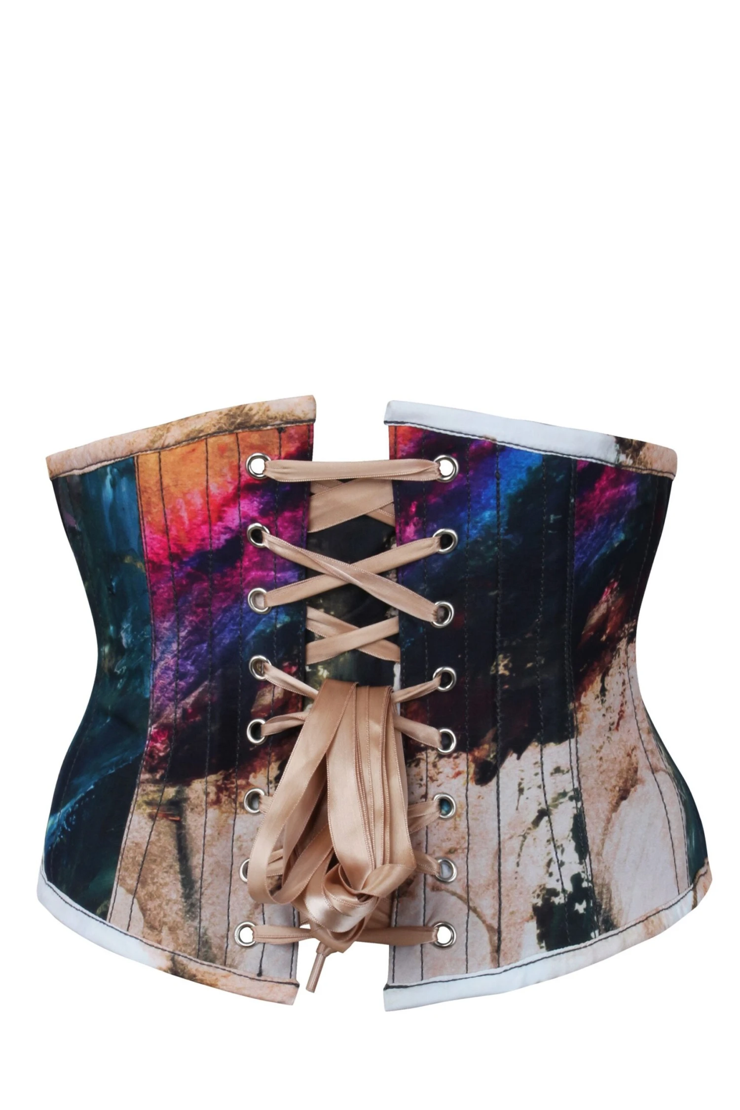 Abstract Ink Waspie Corset 2 Abstract Ink Waspie Corset - Image 2