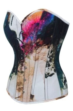 Abstract Ink Overbust Corset -Corset Story MY 6123