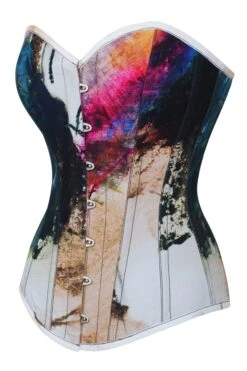 Abstract Ink Longline Overbust Corset -Corset Story MY 6143