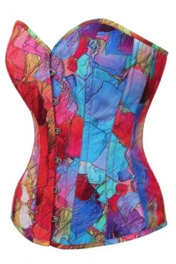 Kaleidoscopic Exposed Petal Overbust Corset -Corset Story MY 6473