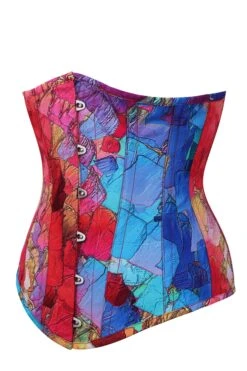 Kaleidoscopic Exposed Petal Longline Underbust Corset -Corset Story MY 6483