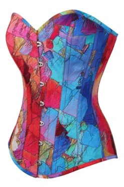 Kaleidoscopic Exposed Petal Longline Overbust Corset -Corset Story MY 6493