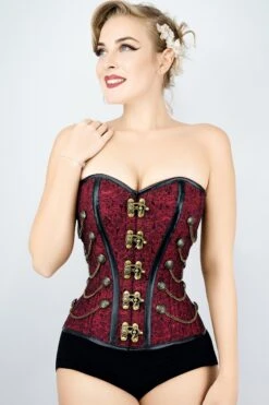 Red Steampunk Corset With Chains -Corset Story ND 003 2 6c2e4f9a 5942 4c2e add2 1b855ec1ca1d