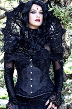 Black Longline Corset Top With Lace Cap Sleeve 15 Black Longline Corset Top With Lace Cap Sleeve -Corset Story ND 114 Customerpic June2021 1 1632b46c 2d84 4e8a ae3d 487228945f28