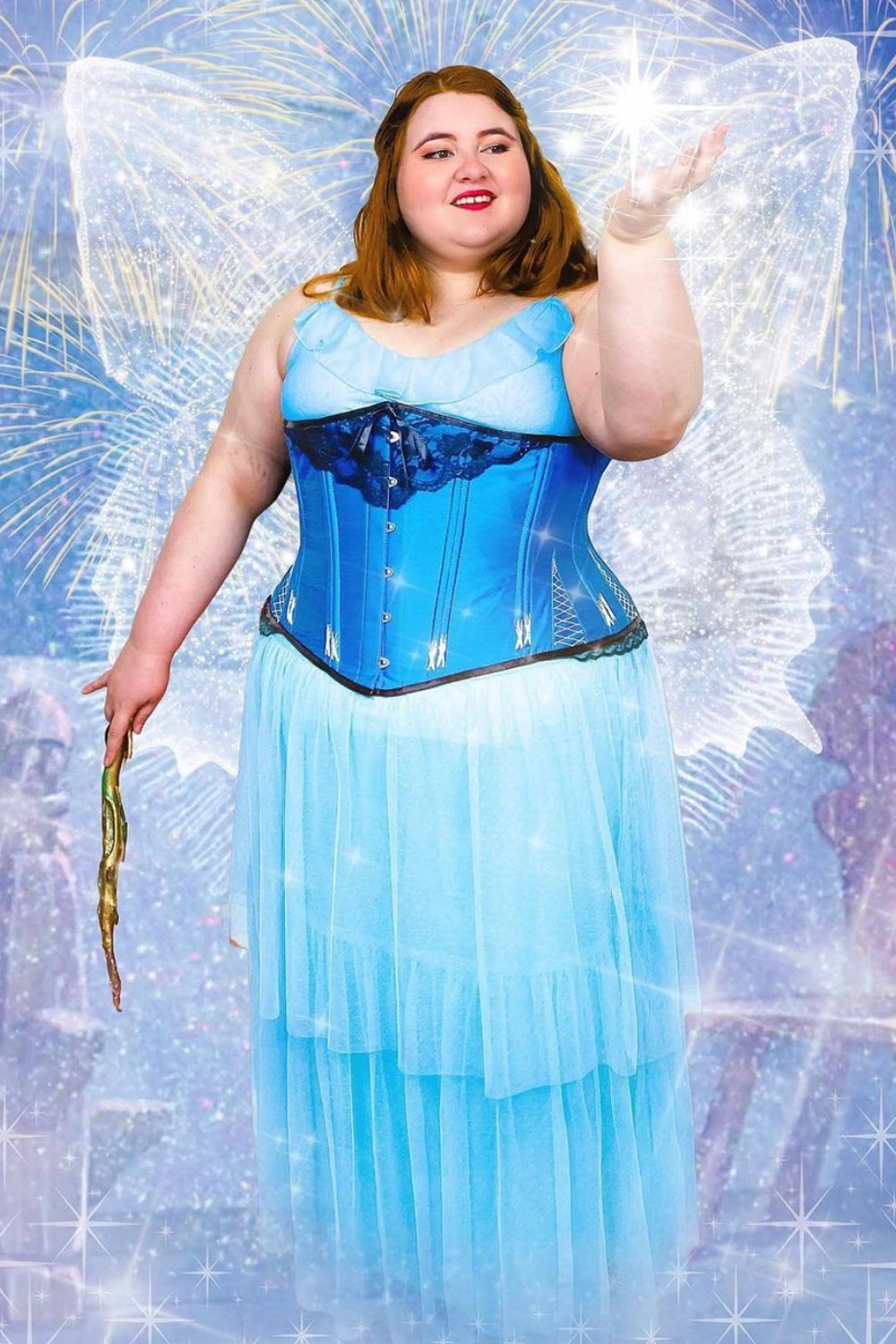 Longline Turquoise Underbust With Flossing 7 Longline Turquoise Underbust With Flossing - Image 7