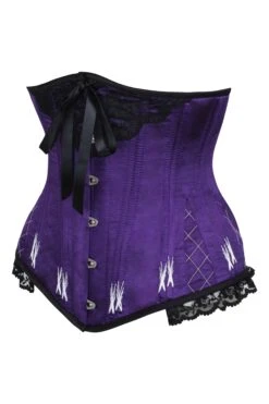 Longline Violet Underbust With Flossing 5 Longline Violet Underbust With Flossing -Corset Story ND 2493