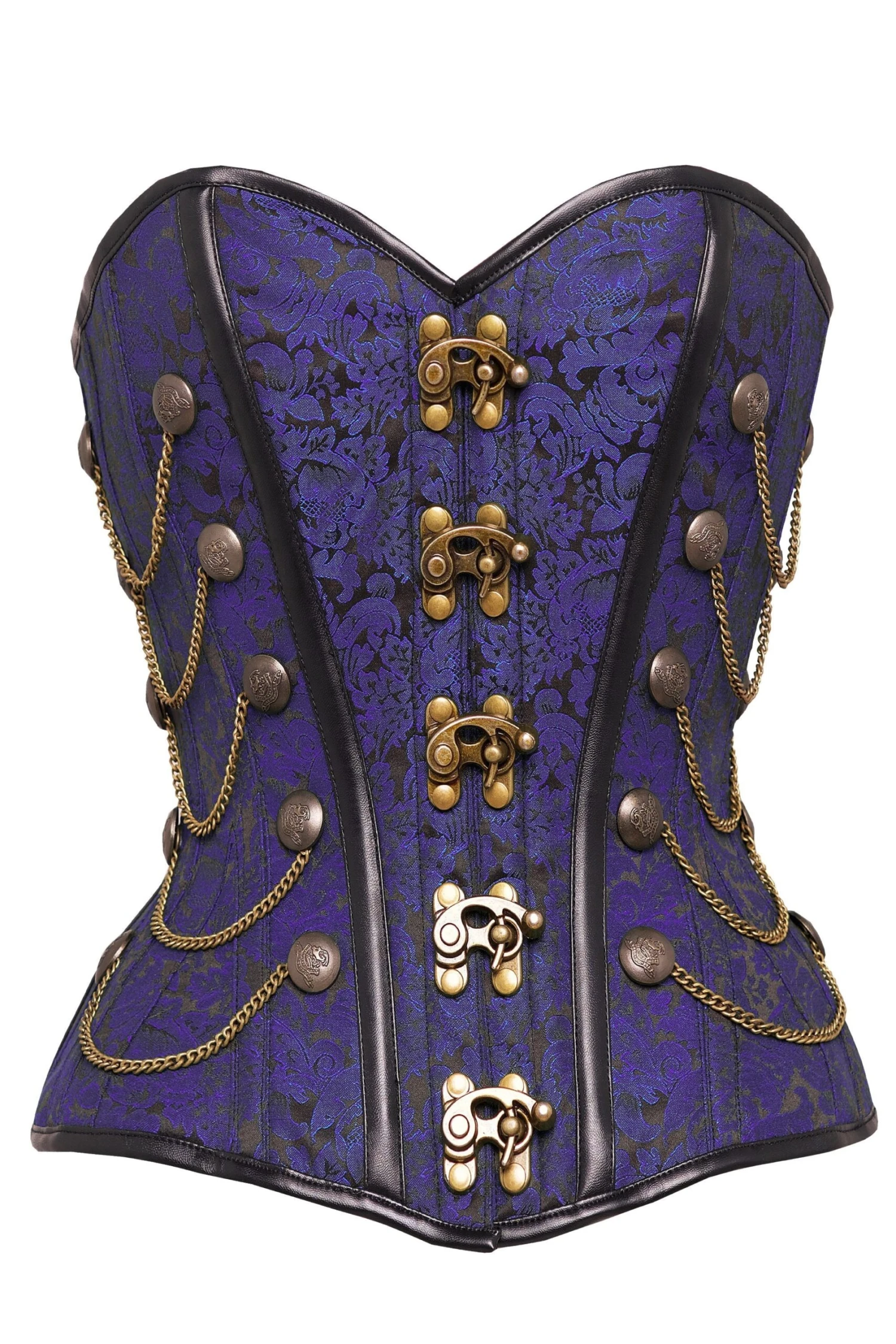 Purple Steampunk Corset With Chains 1 Purple Steampunk Corset With Chains