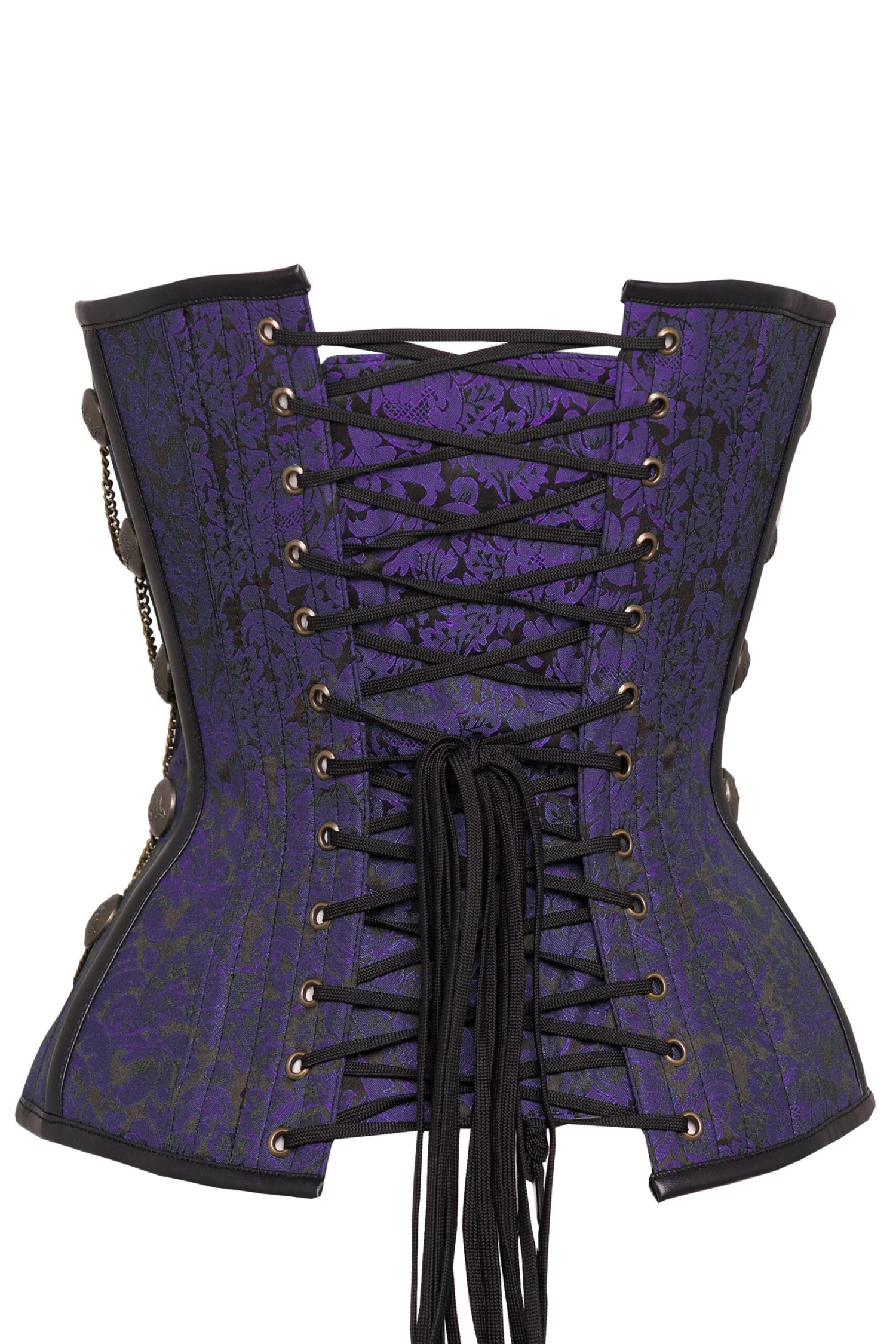 Purple Steampunk Corset With Chains 3 Purple Steampunk Corset With Chains - Image 3