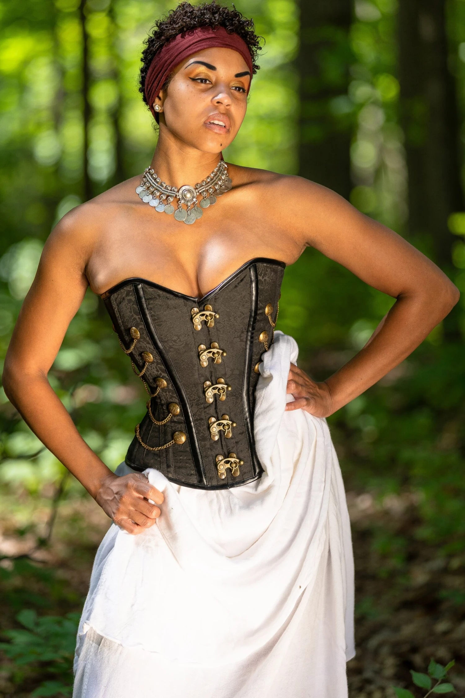 Black Steampunk Corset With Chains 9 Black Steampunk Corset With Chains - Image 9