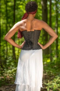 Black Steampunk Corset With Chains 17 Black Steampunk Corset With Chains -Corset Story ND 301 August2020 website 5