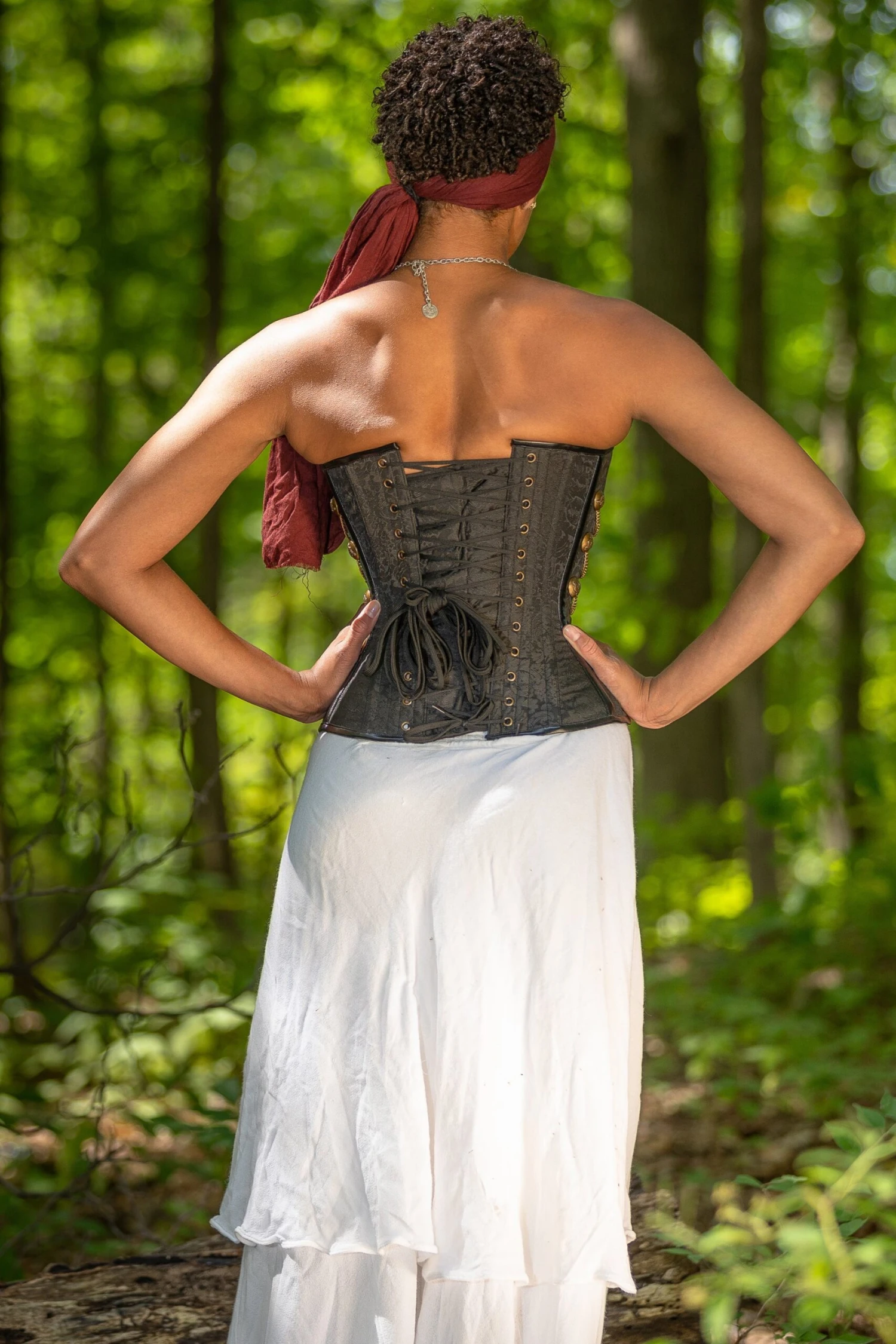 Black Steampunk Corset With Chains 6 Black Steampunk Corset With Chains - Image 6