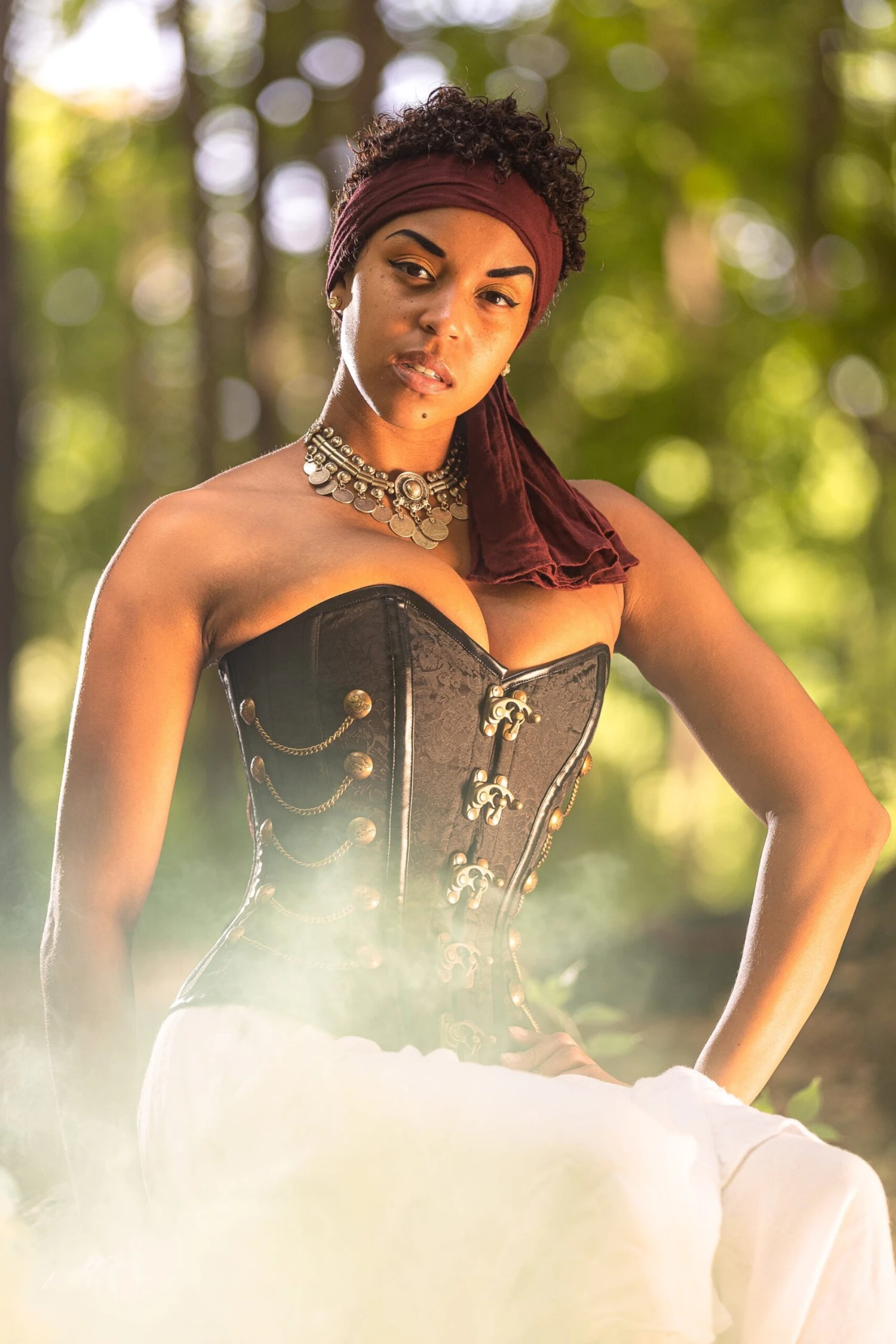 Black Steampunk Corset With Chains 7 Black Steampunk Corset With Chains - Image 7