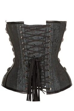 Black Steampunk Corset With Chains 19 Black Steampunk Corset With Chains -Corset Story ND 301 2