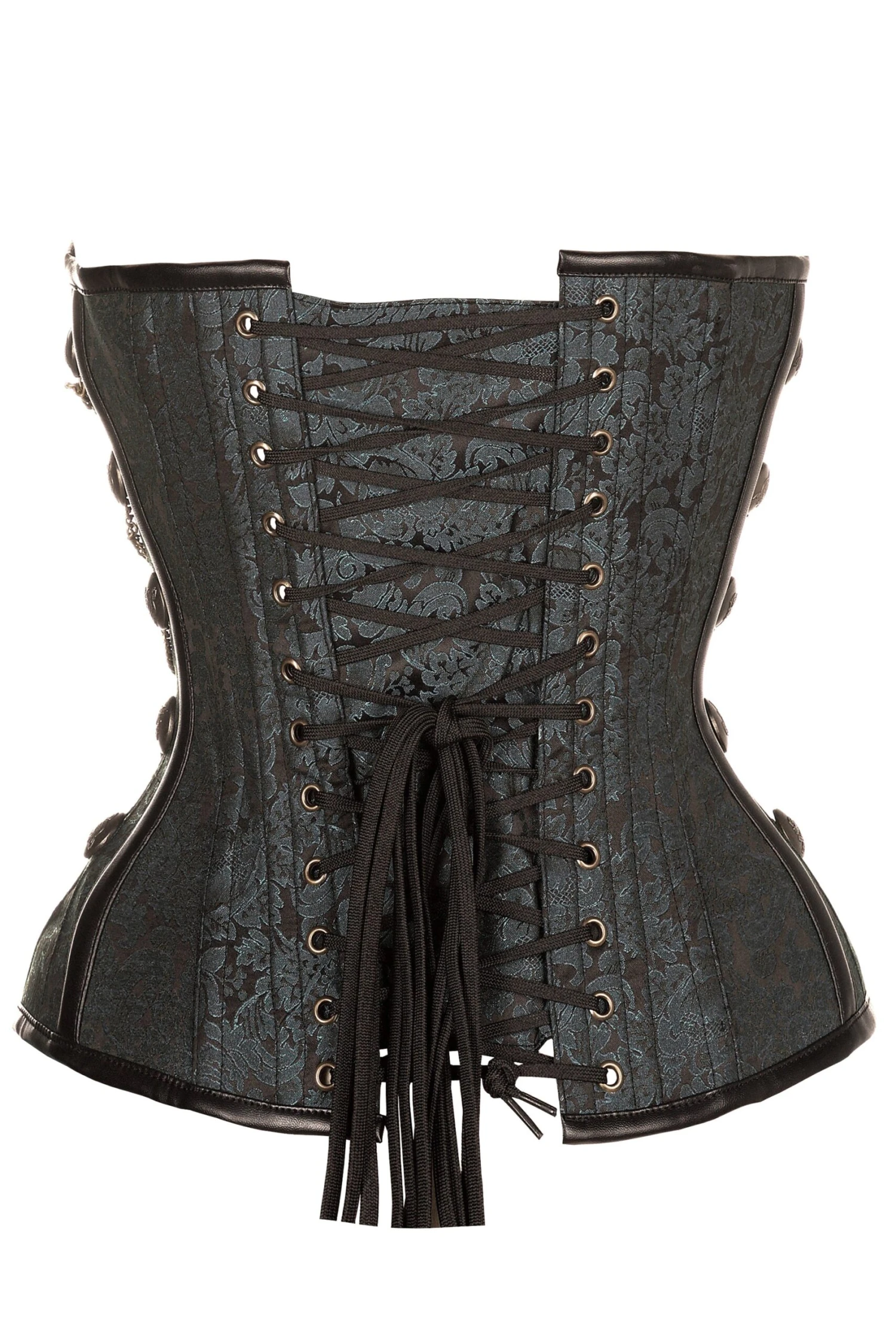 Black Steampunk Corset With Chains 8 Black Steampunk Corset With Chains - Image 8