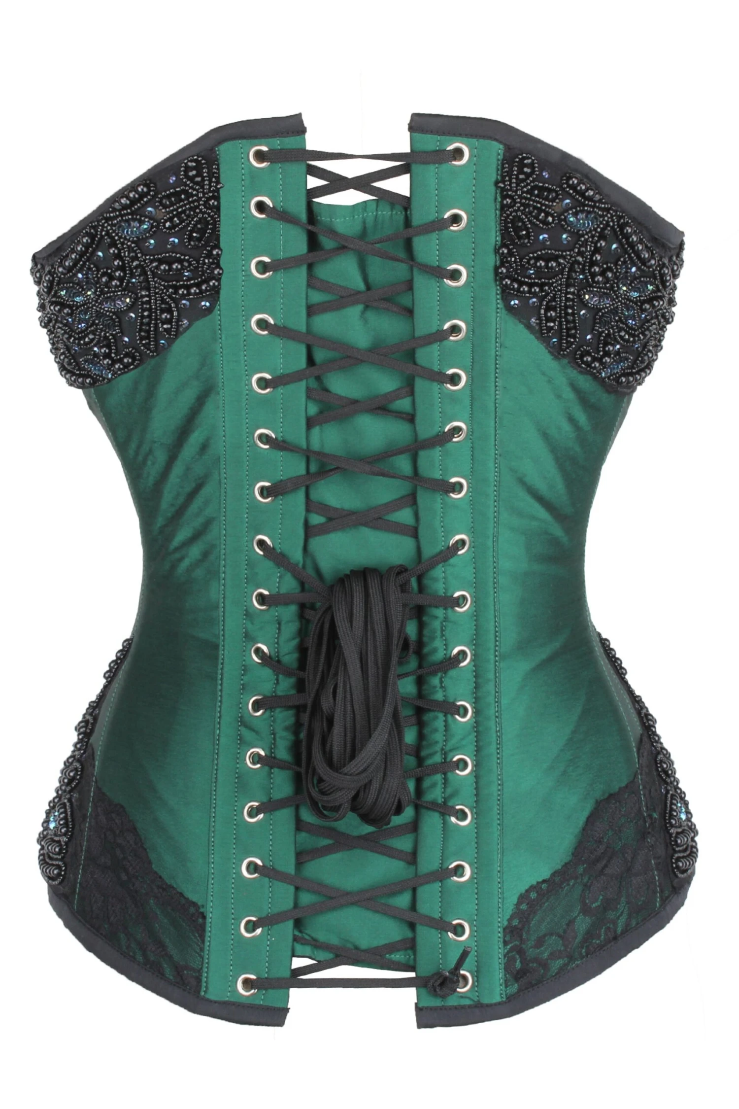 Jade Green Overbust Corset 6 Jade Green Overbust Corset - Image 6