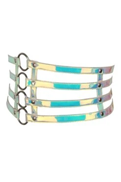 Pearlescent PVC Corset Belt 5 Pearlescent PVC Corset Belt -Corset Story NS 1053