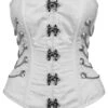 White Steampunk Overbust With Swing Hooks And Chains