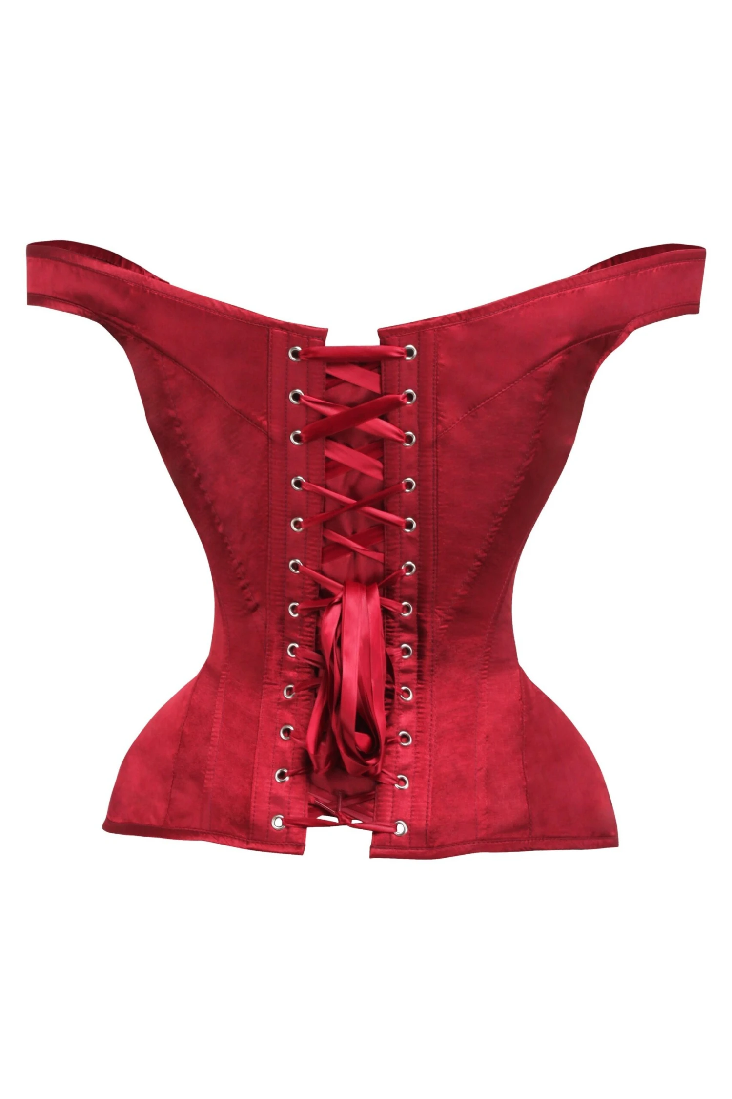 Lipstick Red Sleeved Corset 2 Lipstick Red Sleeved Corset - Image 2