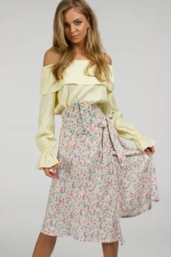 Iris Ditsy Print Cotton Waspie Belt With Zip Front -Corset Story SC 001 website 4