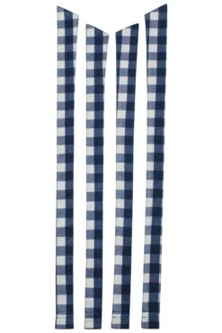 Dahlia Shoulder Strap Gingham Blue Viscose