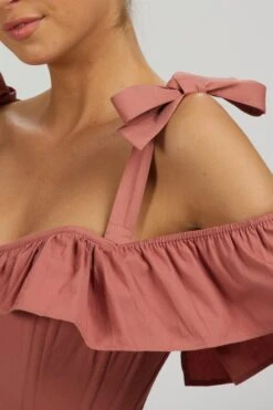 Dahlia Shoulder Strap Dusk Rose Cotton