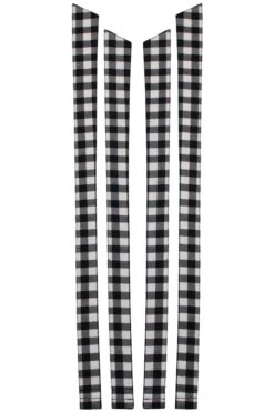 Dahlia Shoulder Strap Black Gingham Cotton